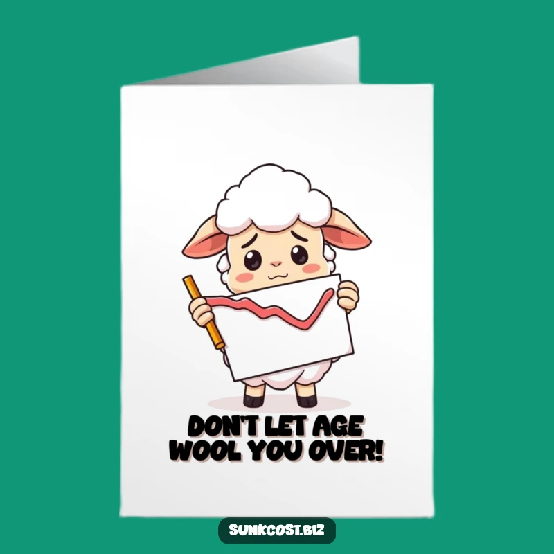 Free Printable Birthday Card: Confused Sheep Graph - Stock Market Funny Downloadable Gift