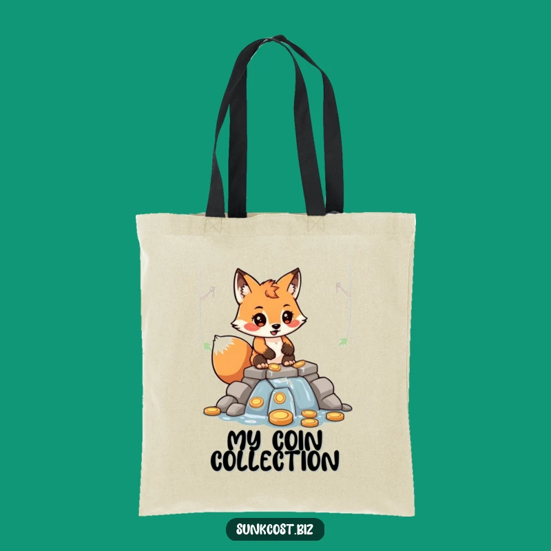 Funny Fox Coin Dam Tote Bag - Hilarious Carry-All for Savers